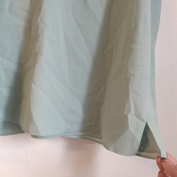 TOPSHOP Mint Chiffon Double Strap Camisole - Picture 5 of 9